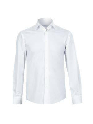 پیراهن مردانه سفید آستین بلند ال سی من 180