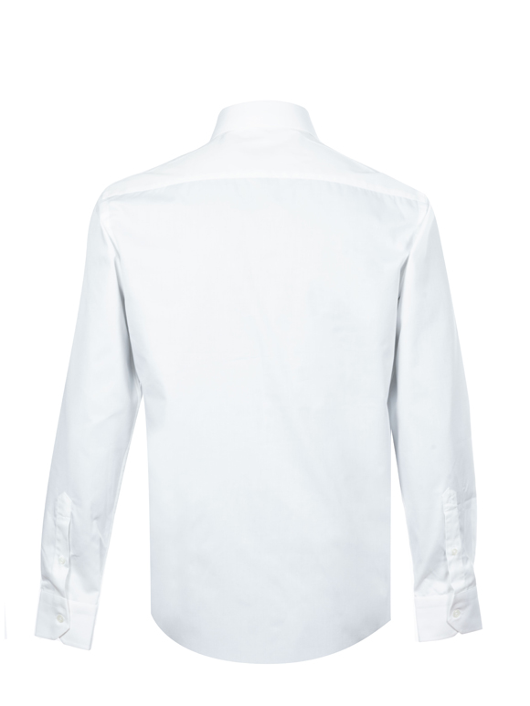 پیراهن مردانه سفید آستین بلند ال سی من 180