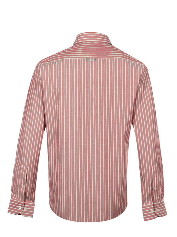 پیراهن مردانه گلبهی راه راه آستین بلند ال سی من 