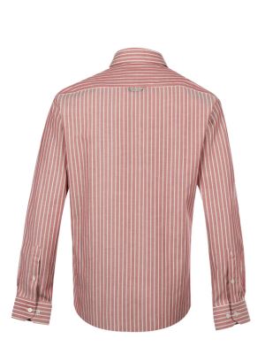 پیراهن مردانه گلبهی راه راه آستین بلند ال سی من 