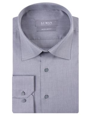 پیراهن طوسی جودون آستین بلند ال سی من 