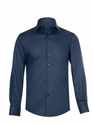 پیراهن مردانه سرمه ای جودون آستین بلند 183