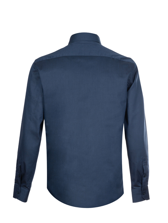 پیراهن مردانه سرمه ای جودون آستین بلند 183