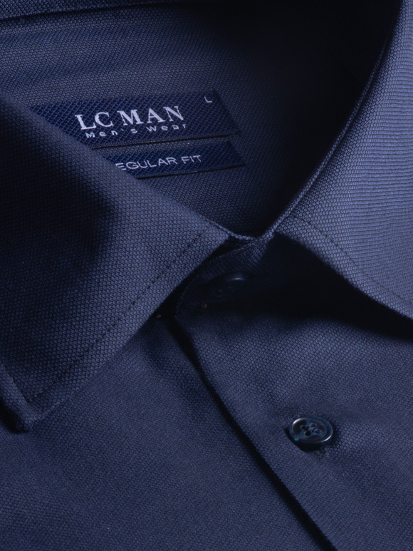 پیراهن مردانه سرمه ای جودون آستین بلند 183