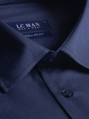 پیراهن مردانه سرمه ای جودون آستین بلند 183