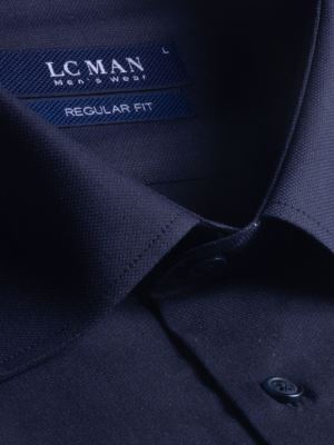 پیراهن مردانه سرمه ای جودون آستین بلند 183