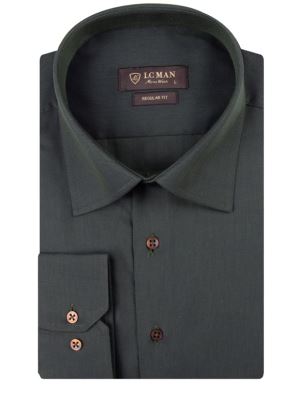 پیراهن سبز جودون آستین بلند ال سی من 