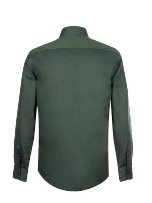 پیراهن سبز جودون آستین بلند ال سی من 