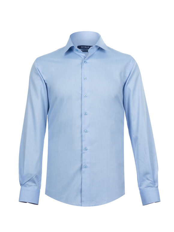 پیراهن آبی جودون آستین بلند ال سی من 1