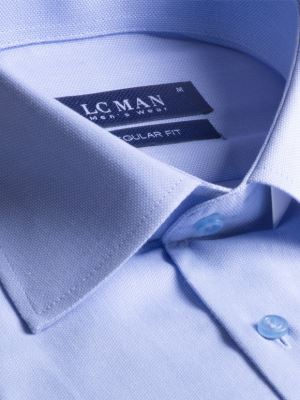 پیراهن آبی جودون آستین بلند ال سی من 1