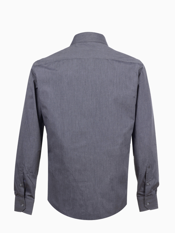 پیراهن طوسی راه راه آستین بلند ال سی من 86