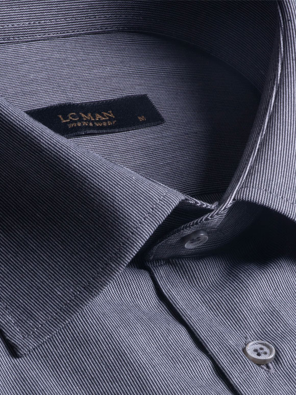 پیراهن طوسی راه راه آستین بلند ال سی من 86