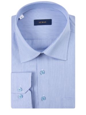 پیراهن آبی راه راه آستین بلند ال سی من 
