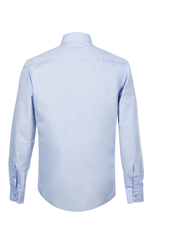 پیراهن آستین بلند آبی راه راه ال سی من 