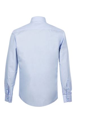 پیراهن آستین بلند آبی راه راه ال سی من 