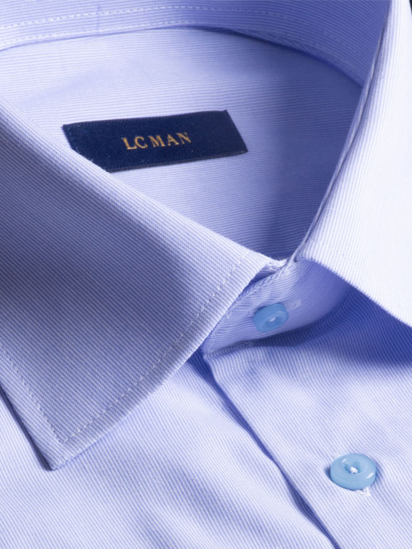 پیراهن آستین بلند آبی راه راه ال سی من 