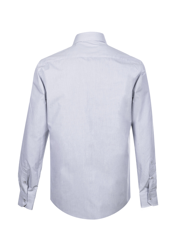 پیراهن طوسی راه راه آستین بلند ال سی من 87