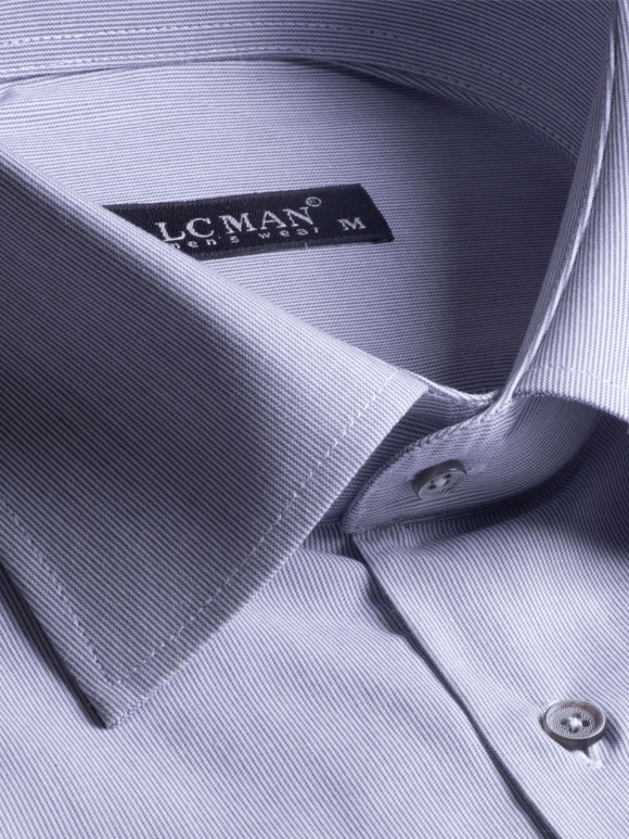 پیراهن طوسی راه راه آستین بلند ال سی من 87