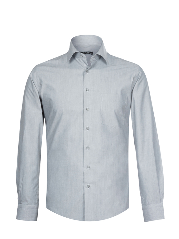 پیراهن طوسی راه راه آستین بلند ال سی من 6