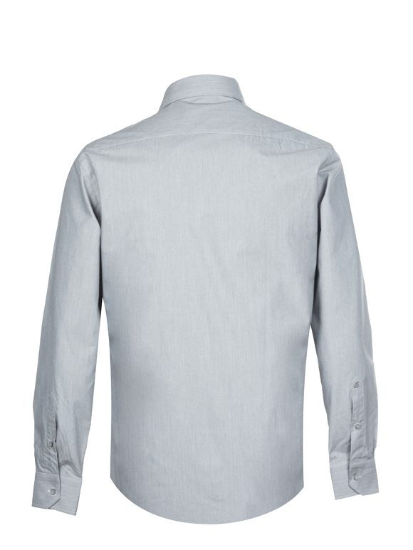 پیراهن طوسی راه راه آستین بلند ال سی من 6