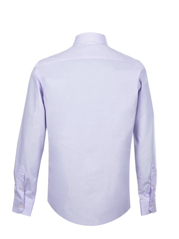 پیراهن بنفش راه راه آستین بلند ال سی من 