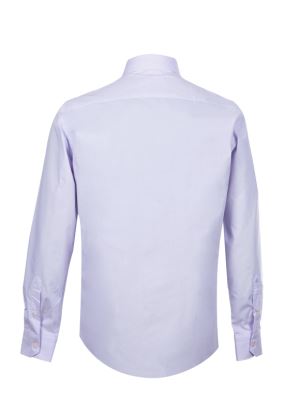 پیراهن بنفش راه راه آستین بلند ال سی من 