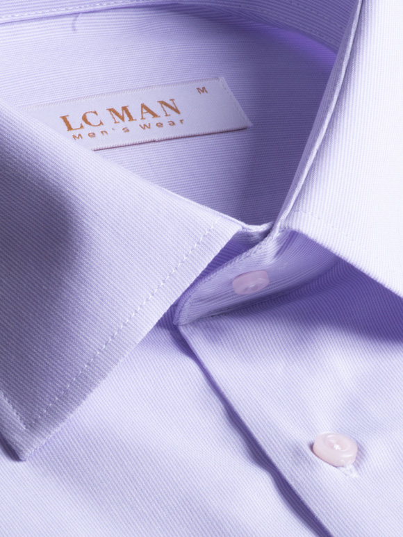 پیراهن بنفش راه راه آستین بلند ال سی من 