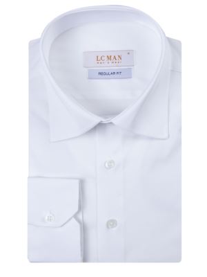 پیراهن سفید آستین بلند ال سی من 11