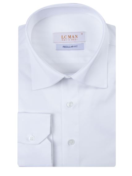 پیراهن سفید آستین بلند ال سی من 11