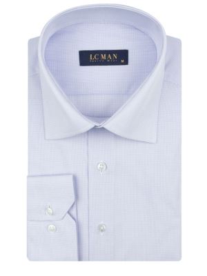 پیراهن چهارخانه ریز آستین بلند ال سی من 