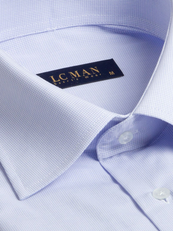 پیراهن چهارخانه ریز آستین بلند ال سی من 