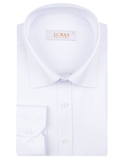 پیراهن سفید آستین بلند ال سی من 9