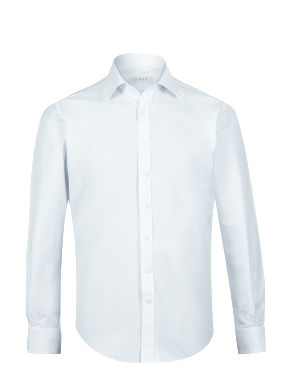 پیراهن سفید آستین بلند ال سی من 9