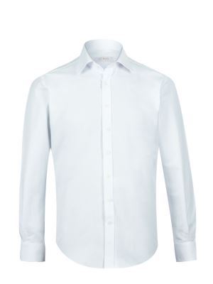 پیراهن سفید آستین بلند ال سی من 9