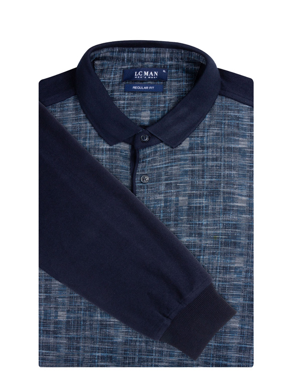 پولوشرت یقه شکاری آستین بلند 218