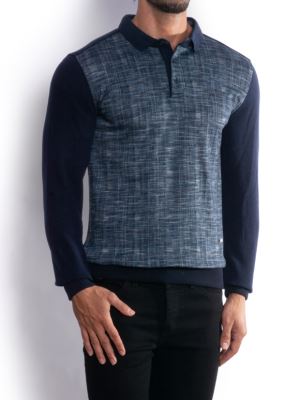 پولوشرت یقه شکاری آستین بلند 218