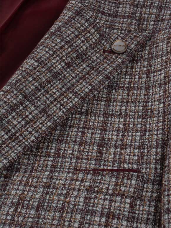 کت تک قرمز چهارخانه ال سی من 