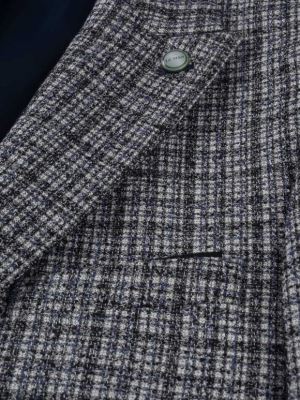 کت تک سرمه ای چهارخانه ال سی من 6