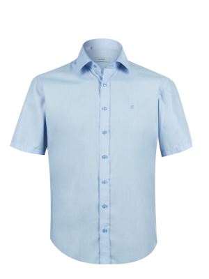 پیراهن آبی روشن آستین کوتاه ال سی من 