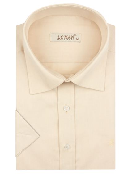 پیراهن کرم آستین کوتاه  ال سی من 2