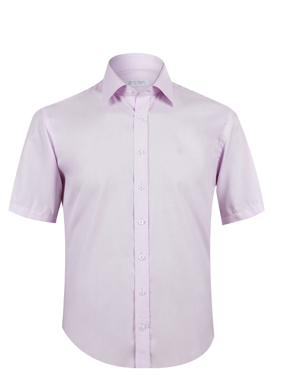 پیراهن یاسی آستین کوتاه ال سی من