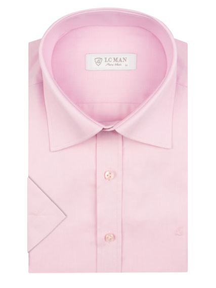 پیراهن صورتی آستین کوتاه ال سی من 