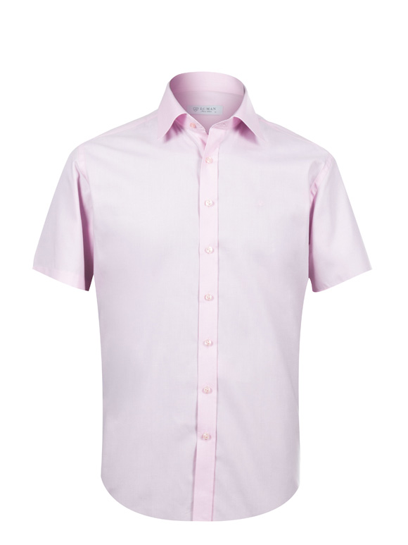 پیراهن صورتی آستین کوتاه ال سی من