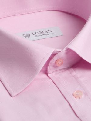 پیراهن صورتی آستین کوتاه ال سی من