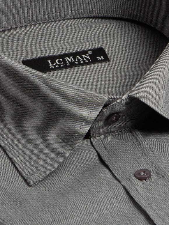 پیراهن طوسی روشن آستین کوتاه ال سی من