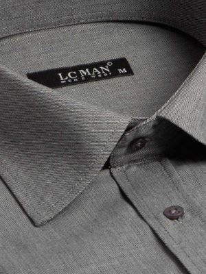 پیراهن طوسی روشن آستین کوتاه ال سی من