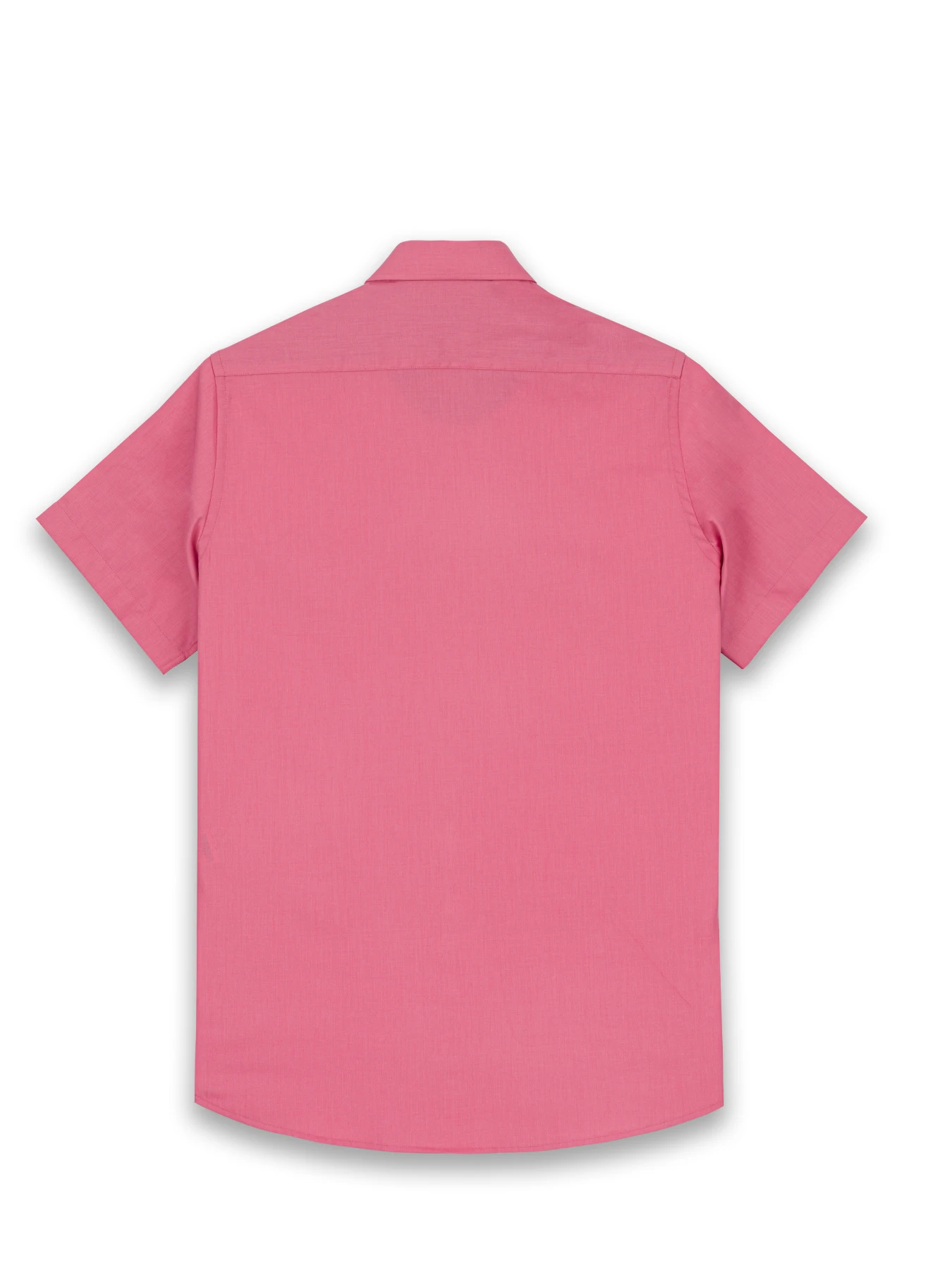 پیراهن آستین کوتاه ساده مردانه صورتی 