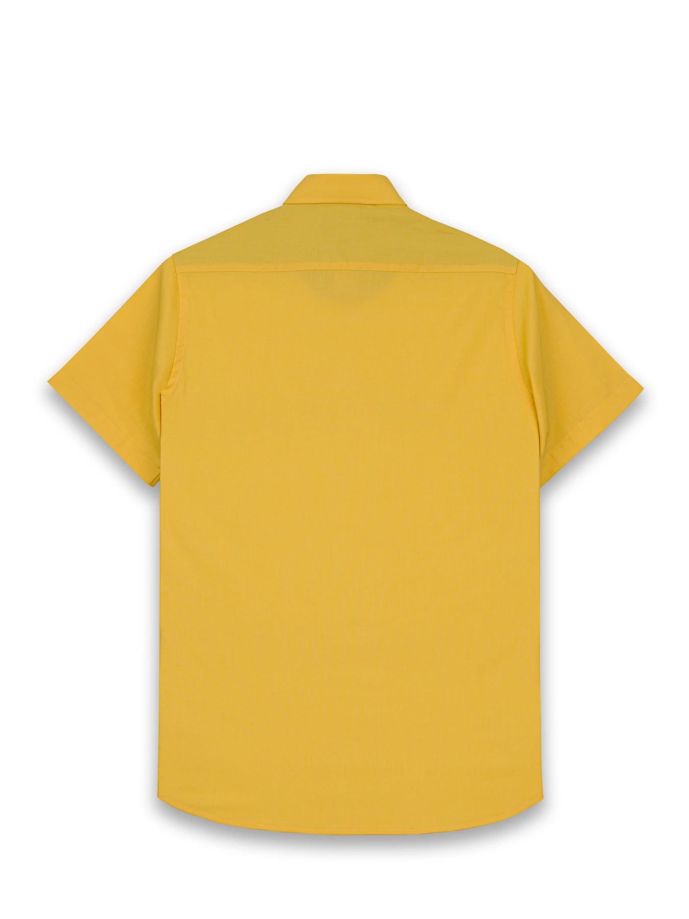 پیراهن آستین کوتاه ساده زرد ال سی من 1
