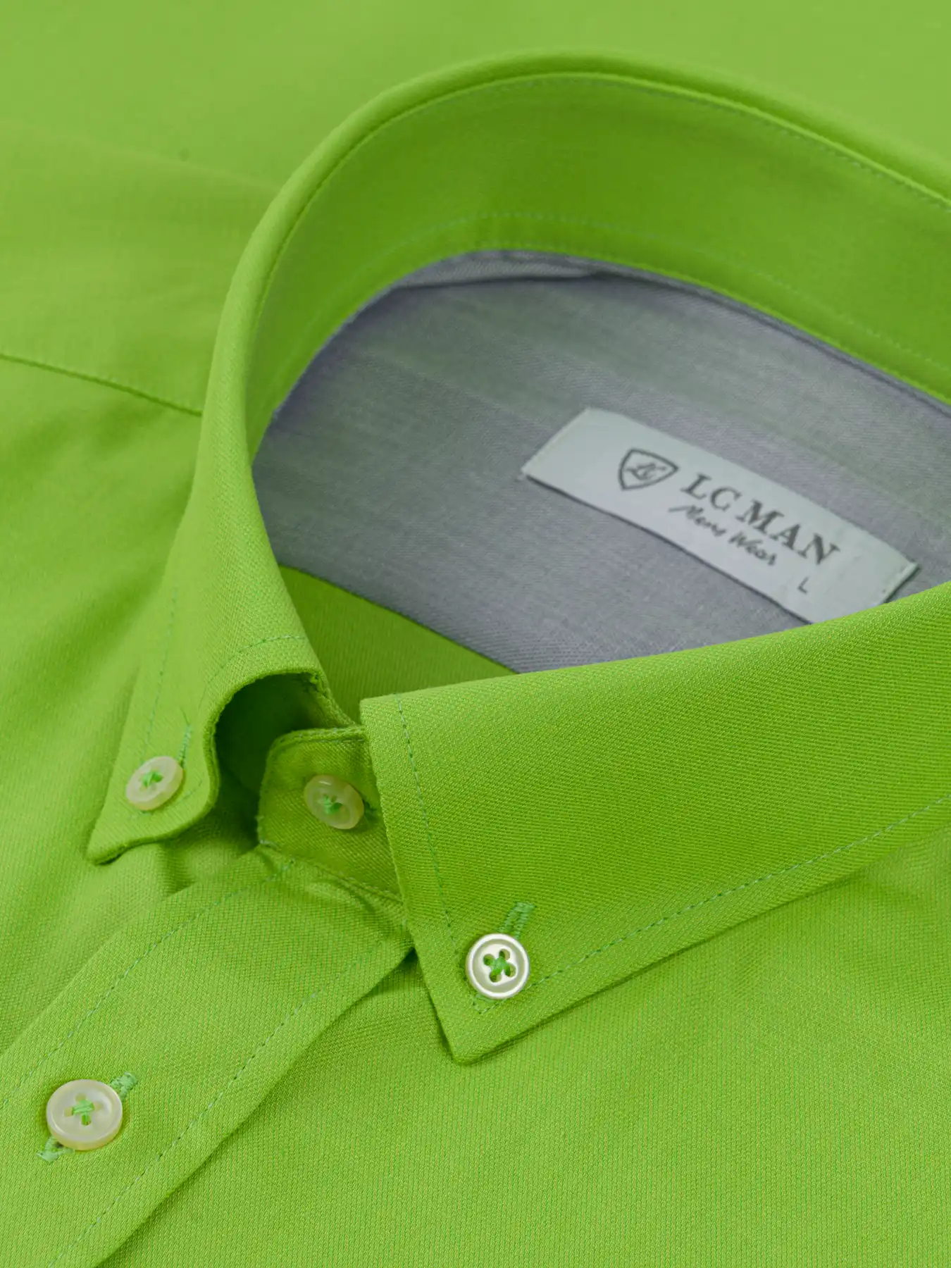 پیراهن آستین کوتاه سبز روشن ال سی من