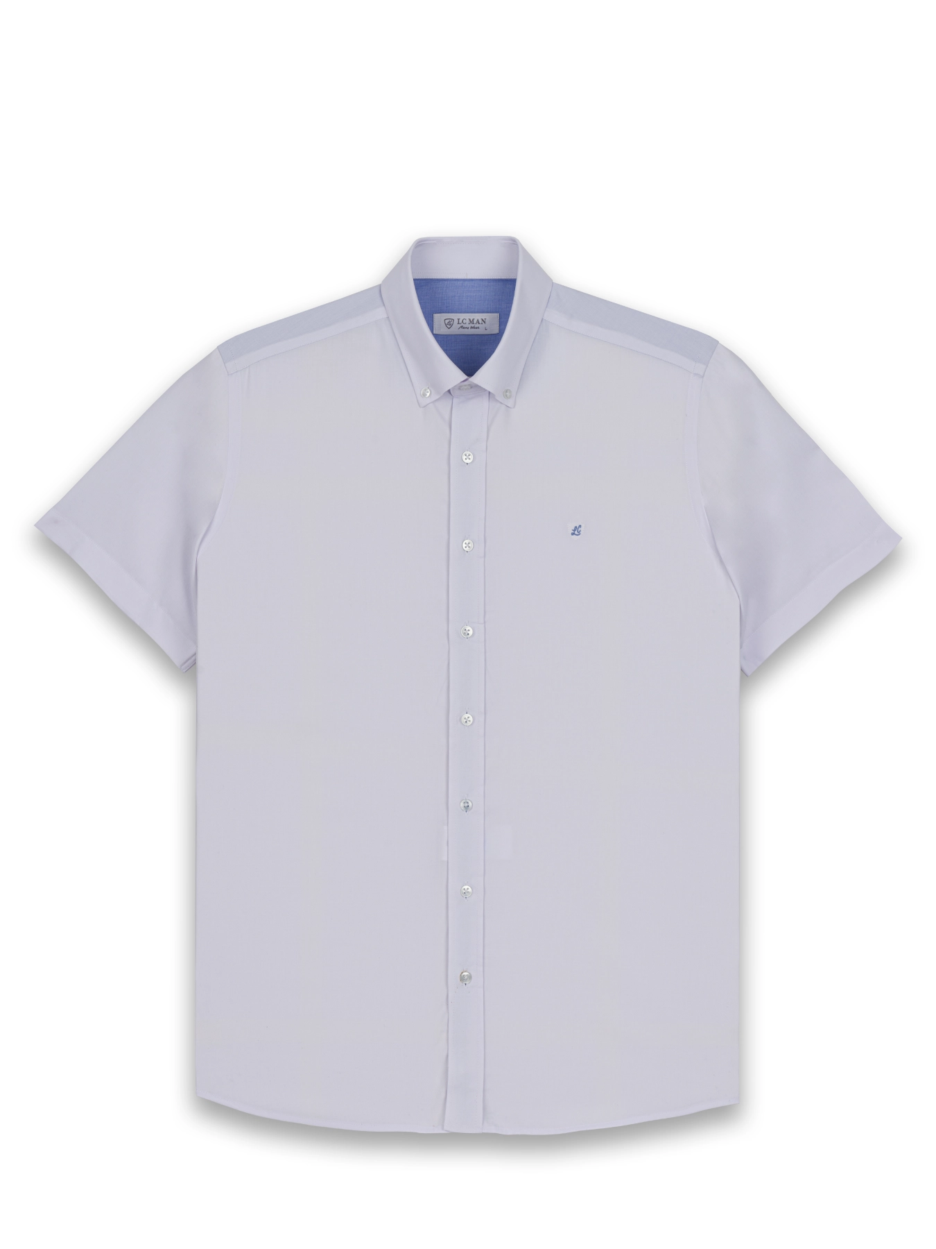 پیراهن آستین کوتاه سفید ساده ال سی من 20